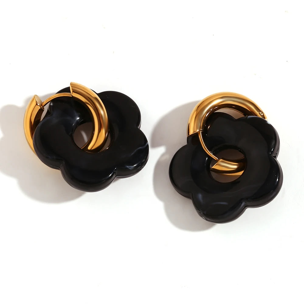 LAETUS™ Flower Hoop Earring