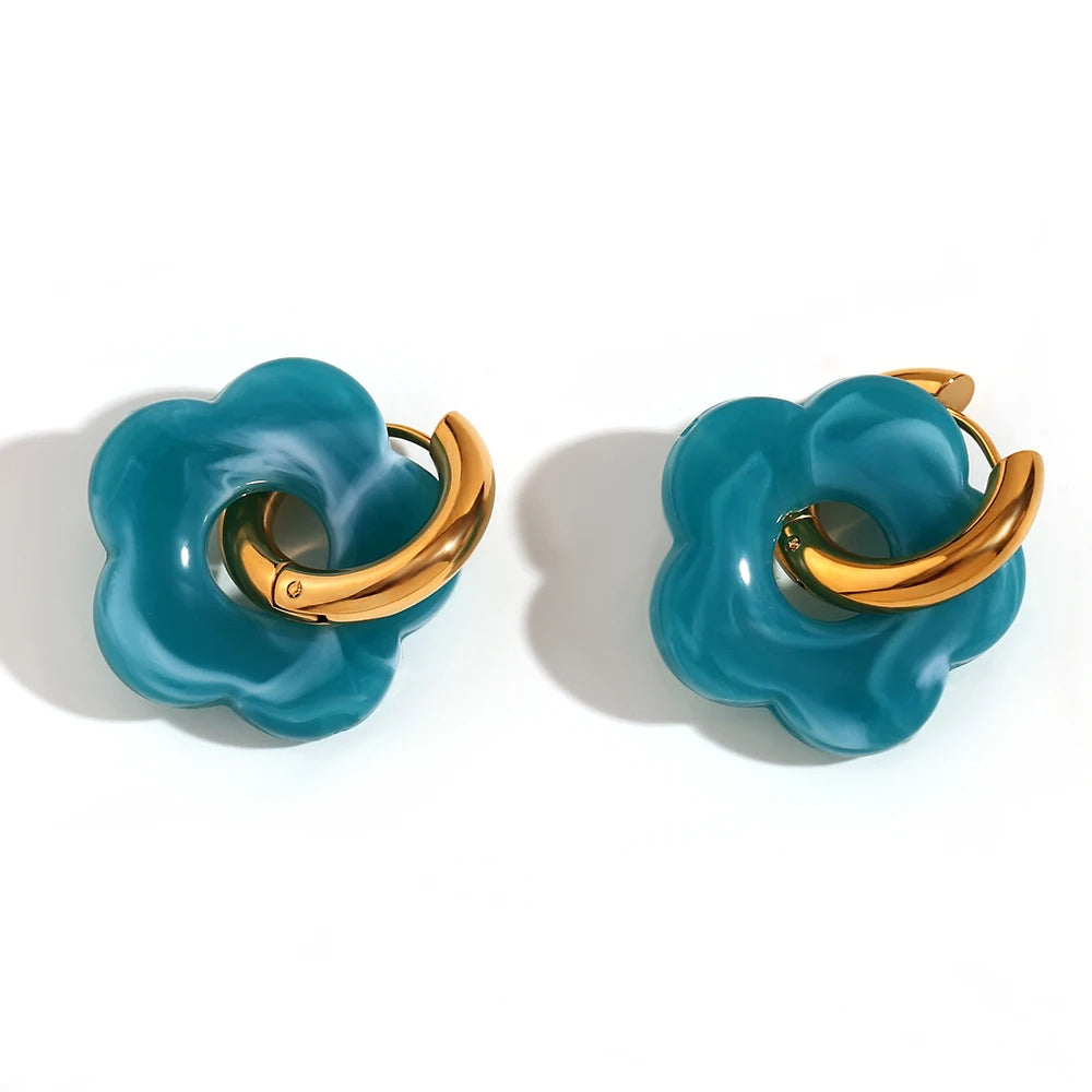 LAETUS™ Flower Hoop Earring