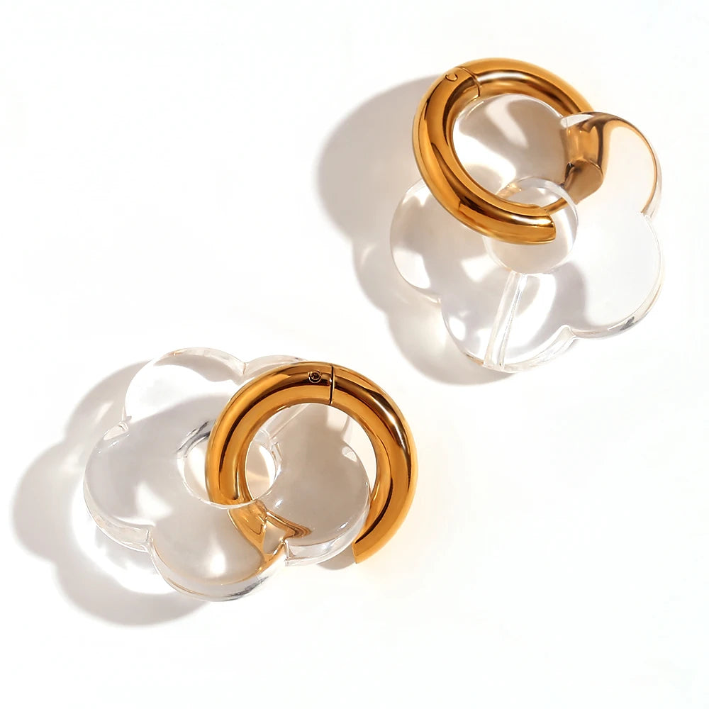 LAETUS™ Flower Hoop Earring