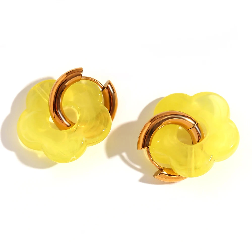 LAETUS™ Flower Hoop Earring