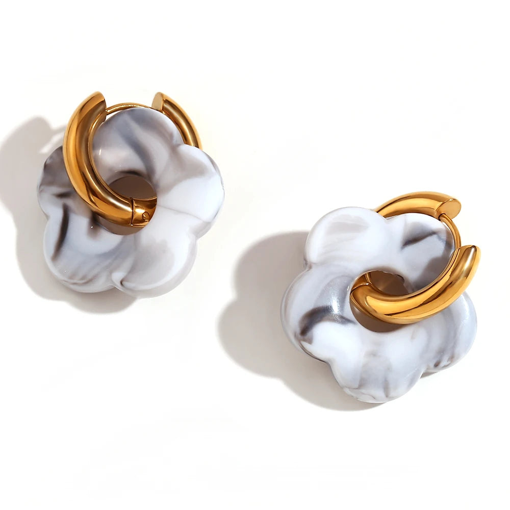 LAETUS™ Flower Hoop Earring