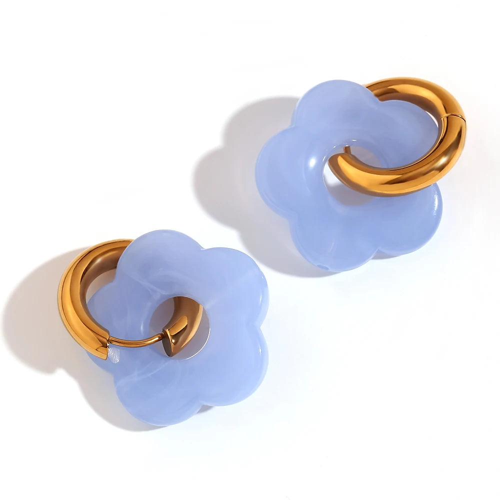 LAETUS™ Flower Hoop Earring