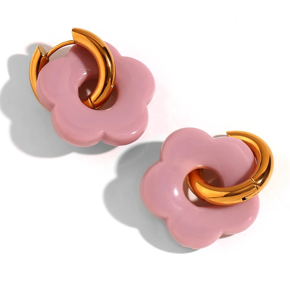 LAETUS™ Flower Hoop Earring