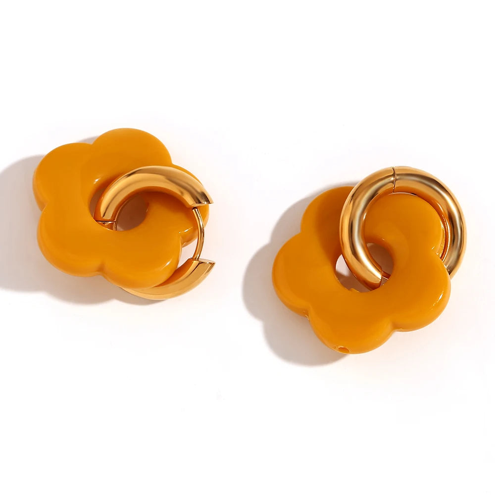 LAETUS™ Flower Hoop Earring