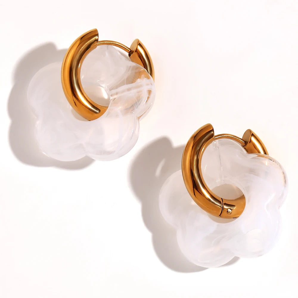 LAETUS™ Flower Hoop Earring