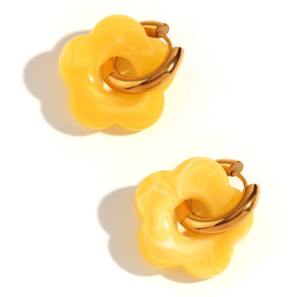 LAETUS™ Flower Hoop Earring